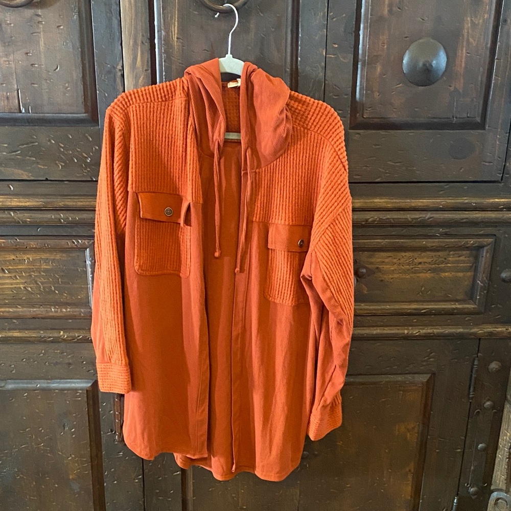 Maurices Orange Utility Jacket